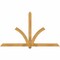 Ekena Millwork Redmond Rough Sawn Timber Gable Bracket, Western Red Cedar, 84"W x 49"H x 4"D x 4"F, 14/12 Pitch GBW084X49X0404RED00RWR - alternate 1